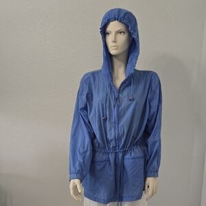 Basic Editions Blue Utility Jacket with Hood